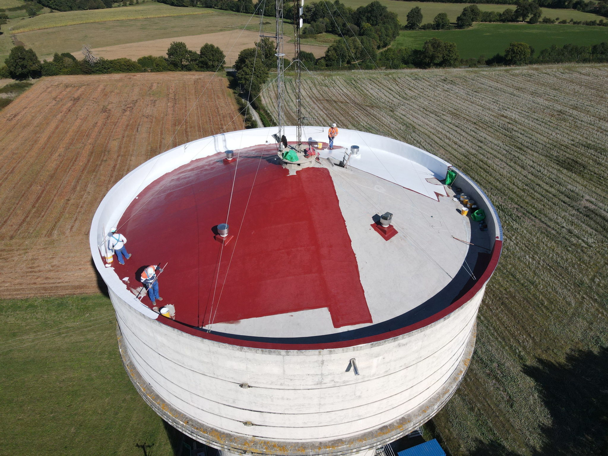 Réhabilitation du château d’eau de Combrand Syndicat du Val de Loire